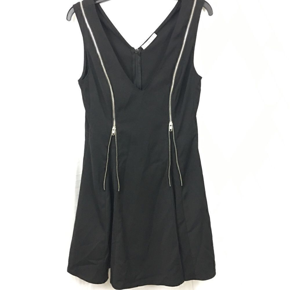Mika & Gala Black Sleeveless Skater Dress